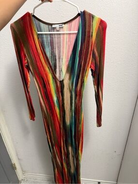 Fashion Nova V-Neck Maxi Dress